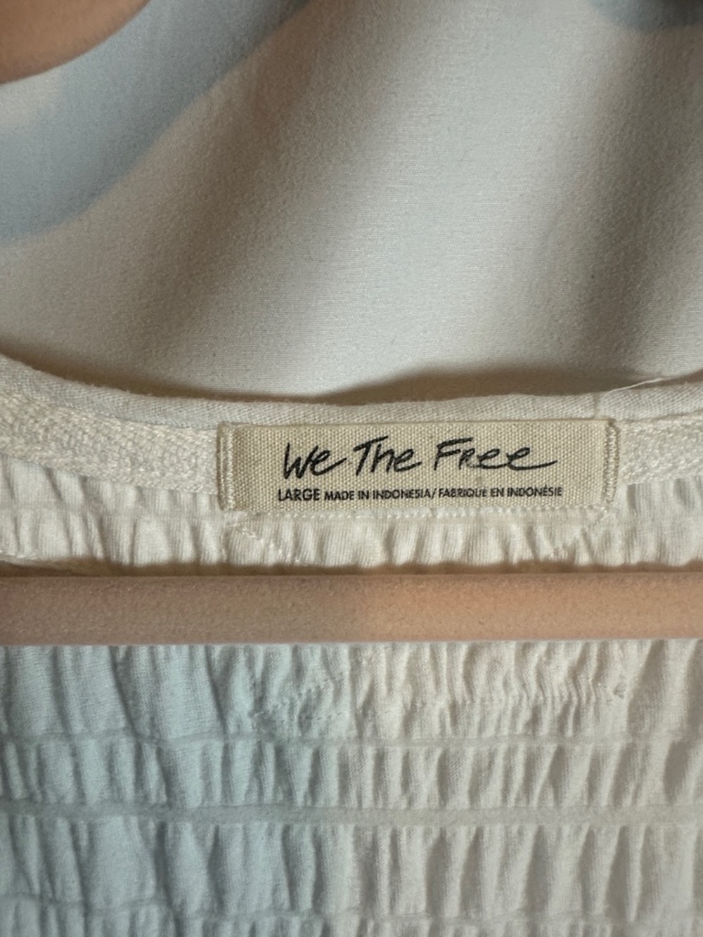 We The Free White Textured V-Neck Tee - Picture 2 of 6